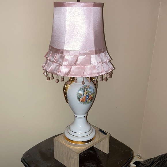 Antique gorgeous lamp! 17th century motif (?) - Picture 4 of 14